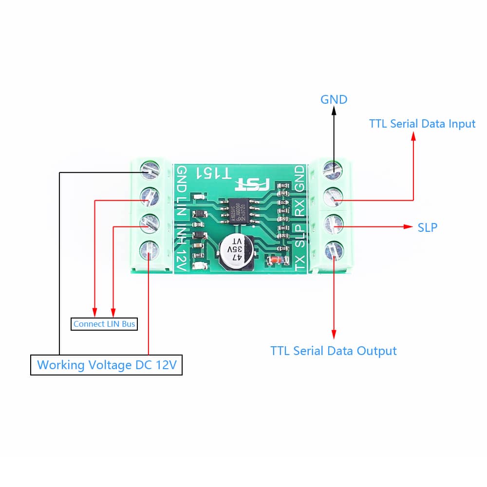 Convertor UART - LIN bus schema conectare